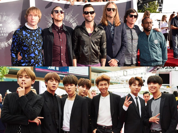 Maroon 5 Isyaratkan Kolaborasi Bareng BTS?