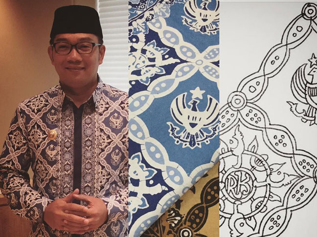 Ridwan Kamil Buat Batik Bernama 'Garuda Kujang Kencana'