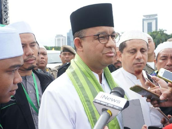 Pesan Anies Baswedan Saat Menghadiri Reuni Akbar 212 di Monas