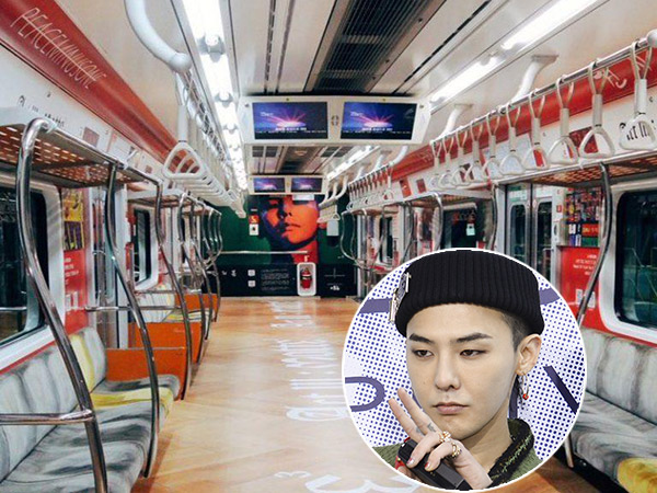 Penggemar Buat Galeri Spesial G-Dragon di Gerbong Kereta Subway Seoul