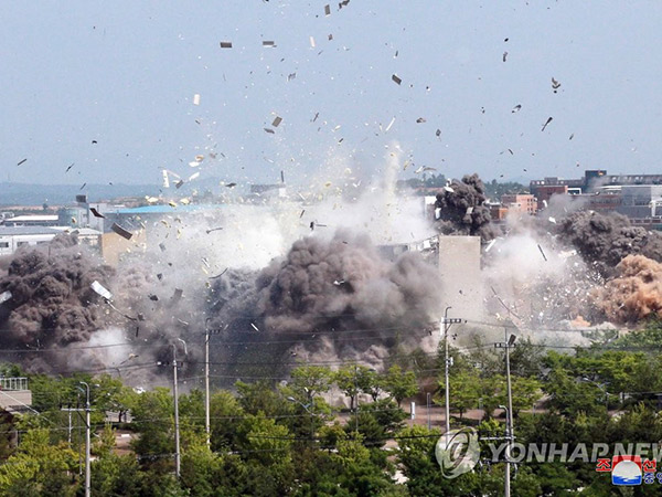 Konflik dengan Korsel Memanas Usai Korut Hancurkan Gedung Kantor Penghubung Antar-Korea