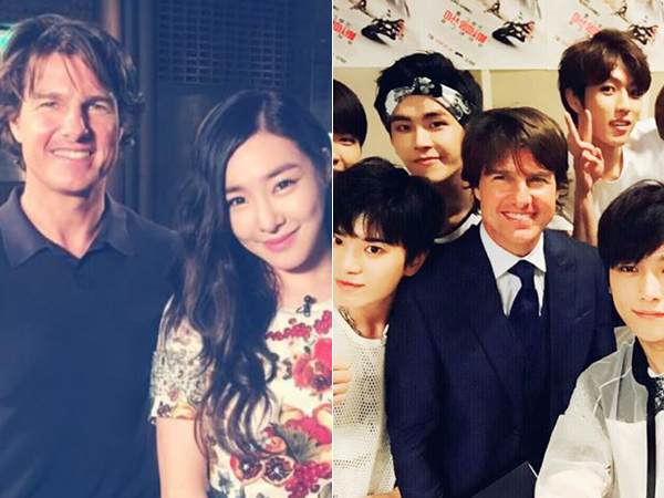 Ketemu Tom Cruise, Tiffany SNSD dan Infinite Pamer Foto Bareng