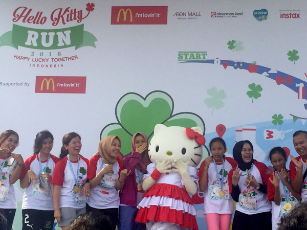 Intip Keseruan 4000 Pelari Ikutan Hello Kitty Run di AEON Mall Tangerang Yuk
