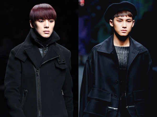 Minhyuk Monsta X & Mingyu Seventeen Eksis di Runaway '2017 F/W Seoul Fashion Week'