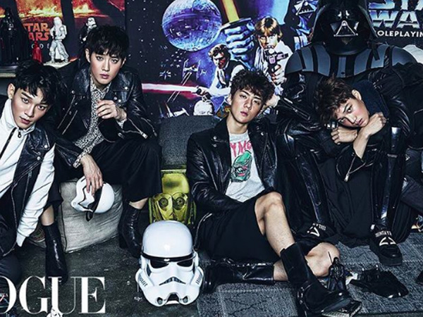 EXO Hiasi Majalah Vogue Edisi Desember dengan Tema 'Star Wars'!