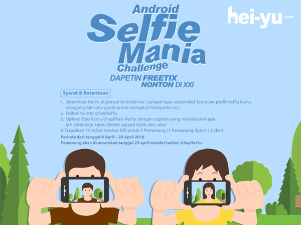 Wah, Cuma Download Aplikasi dan Selfie Bisa Dapat Tiket Nonton Gratis!