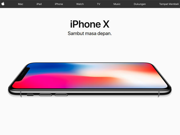 Situs Resmi Apple Indonesia Mulai Pajang iPhone X dan iPhone 8