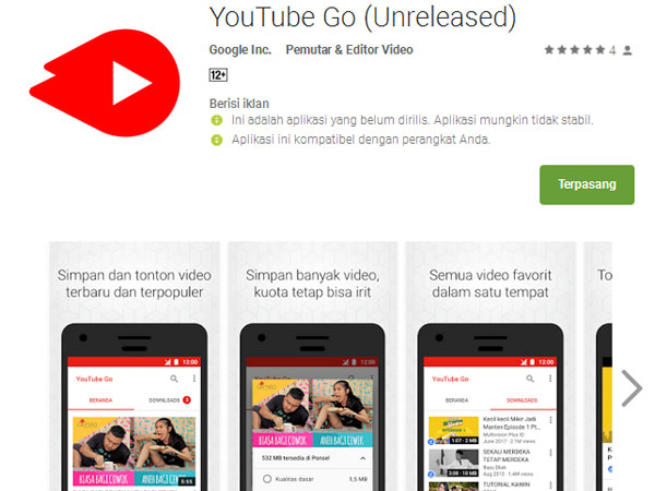YouTube Go Hadir di Indonesia, Nonton Video Kini Lebih Hemat Kuota