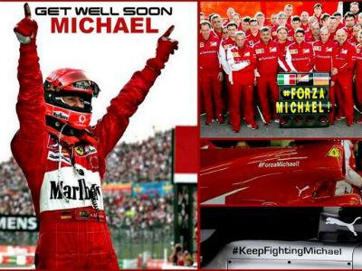 Pembalap F1 Beri Dukungan untuk Schumacher di Badan Mobill
