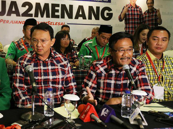 Molor Dari Jadwal, Ahok-Djarot Pilih Walk Out Dari Rapat Pleno KPU DKI Jakarta
