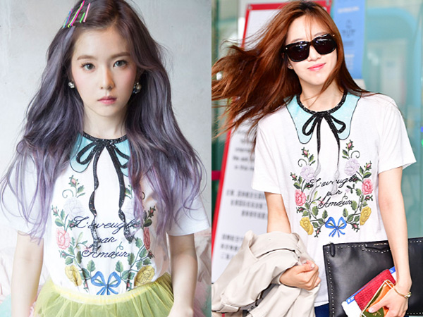 T-Shirt Gucci Kembar Irene Red Velvet vs Eunjung T-ARA, Who Wore It Better?