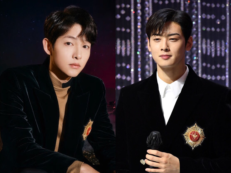 Blazer Kembar Cha Eunwoo vs Song Joong Ki, Who Wore It Better?