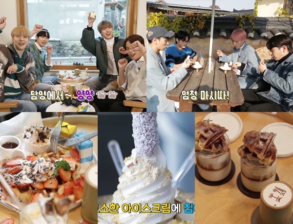 Jajan Waffle dan Es Krim Rekomendasi ATEEZ di Korea