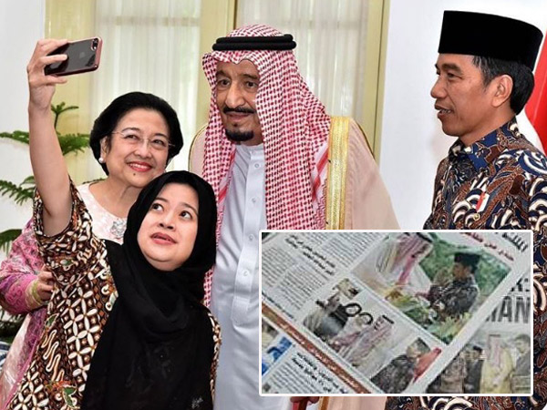 Netizen Kecam 'Wefie' Raja Salman-Megawati, Benarkah Jadi Sorotan Media Arab?