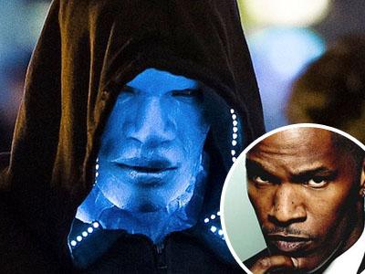 Jamie Foxx 'Electro' Puji Kostum The Amazing Spiderman 2