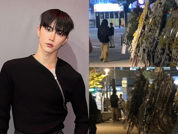 Seunghan Diduga Melihat Ribuan Karangan Bunga Kiriman Oknum Fans ke Gedung SM