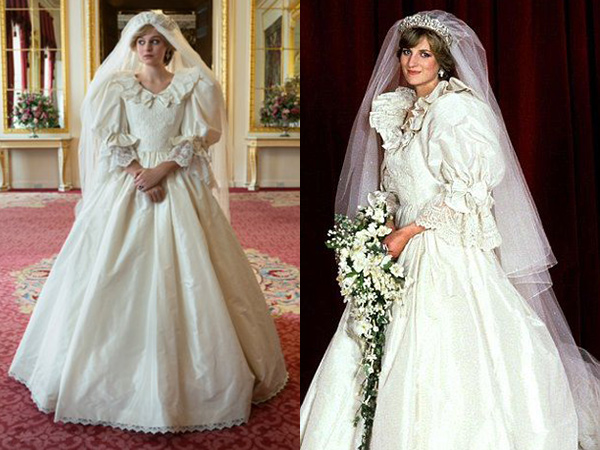 Seperti Aslinya, Emma Corrin Bergaya dengan Gaun Pernikahan Putri Diana di The Crown