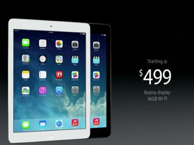 Ternyata Biaya Produksi iPad Air Lebih Murah dari iPad 3