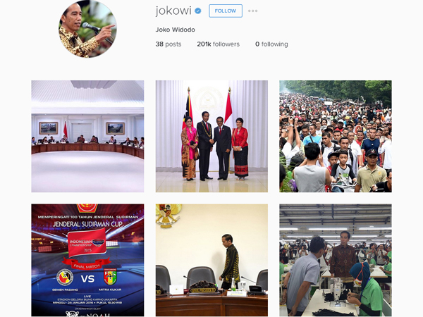 Aktif di Media Sosial, Presiden Jokowi Kini Punya Akun Instagram Resmi