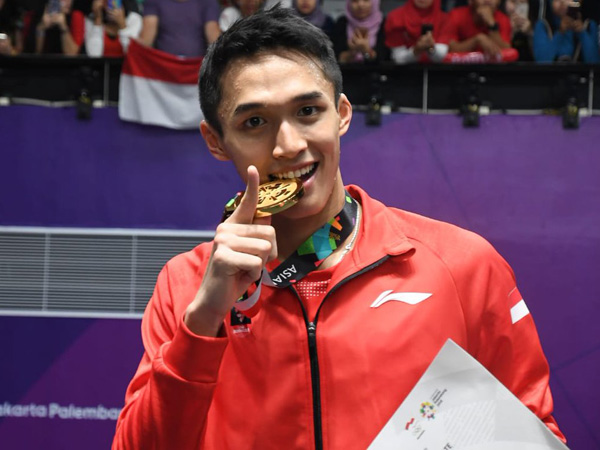 Sabet Medali Emas di #AsianGames2018, Nama Jonatan Christie Hiasi Trending Topic Dunia