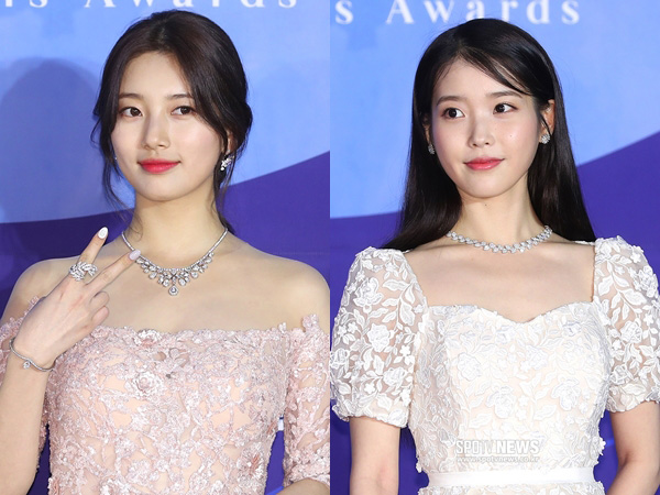 Penampilan Princess Suzy dan IU di Red Carpet Baeksang Arts Awards 2019 Jadi Sorotan