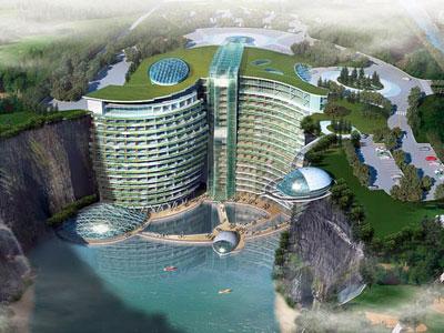 Wow, China Bangun Hotel ke Bawah Tanah