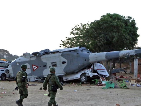 Mirisnya Heli Pemantau Gempa Meksiko Timpa Mobil Pengungsi dan Tewaskan Belasan Orang