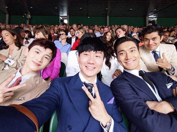 Siwon Eksis Nonton Tenis Bareng Henry Golding 'Crazy Rich Asians' Hingga Kendall Jenner