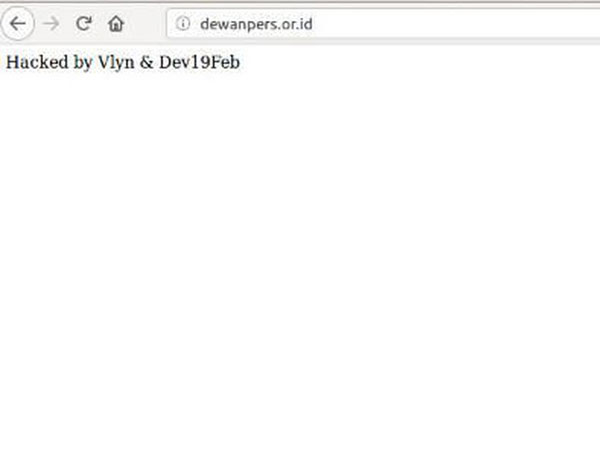 Situs Resmi Dewan Pers Di-Hack Tepat di Hari Pers Nasional
