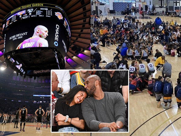 Madison Square dan Mamba Academy Mengheningkan Cipta untuk Kobe dan Gianna Bryant