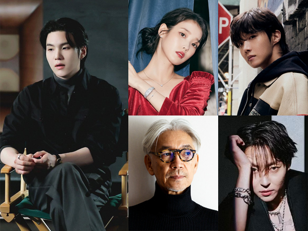 Suga Kolaborasi dengan IU, J-Hope, Ryuichi Sakamoto, dan Woosung The Rose di Album Baru