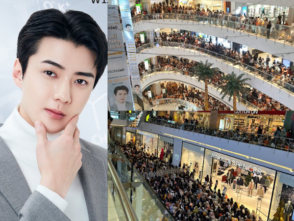 Fans Membludak, Sehun EXO Sapa Penggemar Hanya 10 Menit