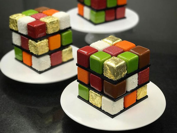 Cantiknya Kue Rubik yang Bikin Gemas untuk Memakannya!