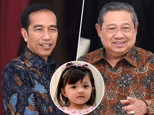 Momen Lucu Anak Anang-Ashanty 'Bertingkah' di Depan Jokowi-SBY