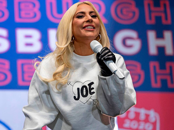 Tampil di Kampanye Joe Biden, Lady Gaga Malah Sebut Mantan Tunangan