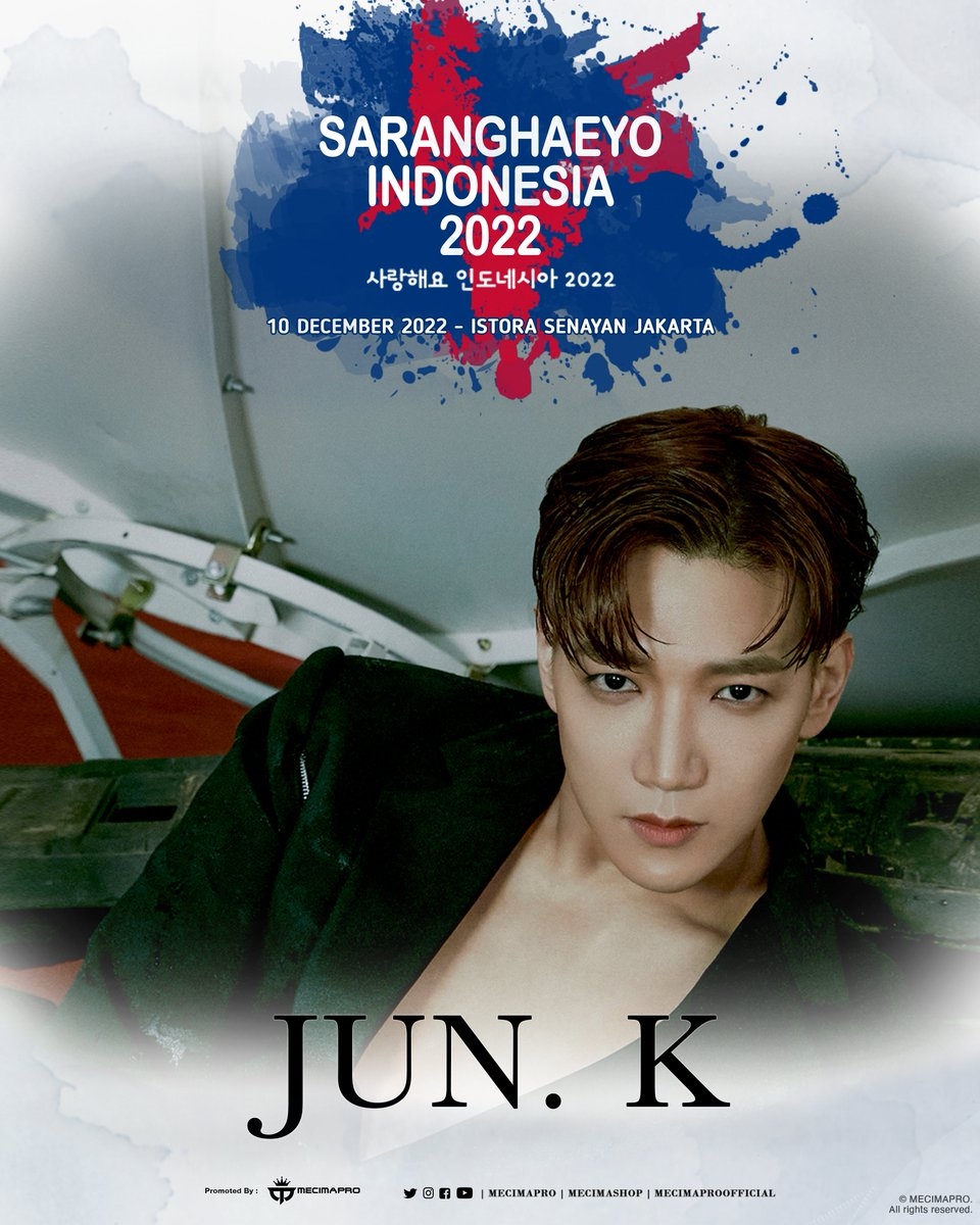 Jun. K 2PM Ikut Meriahkan Konser Saranghaeyo Indonesia 2022