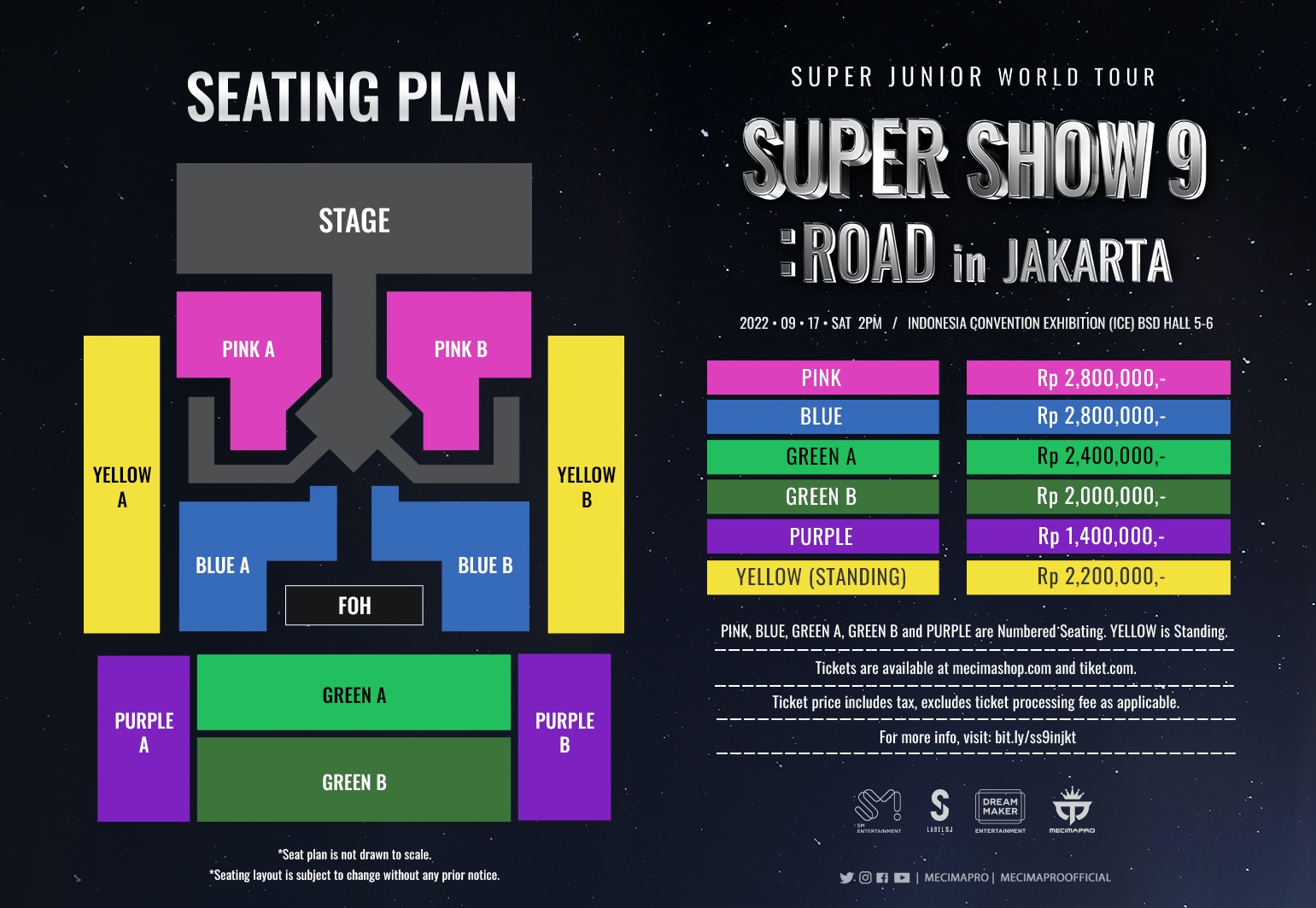 Seatplan dan Harga Tiket Konser Super Junior 'SS9 in Jakarta', Mulai