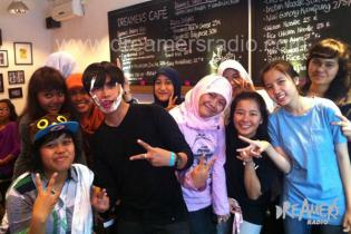 Gathering fanbase B1A4 at Dreamers Radio cafe